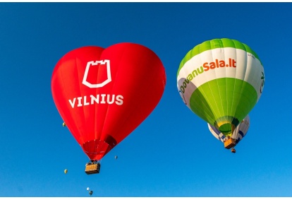 Lend kuumaõhupalliga Vilniuses