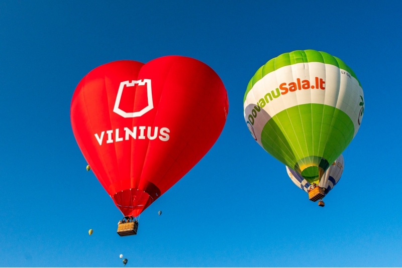 Lend kuumaõhupalliga Vilniuses